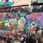grafitti plaza comuna 13 medellín colombia 2024